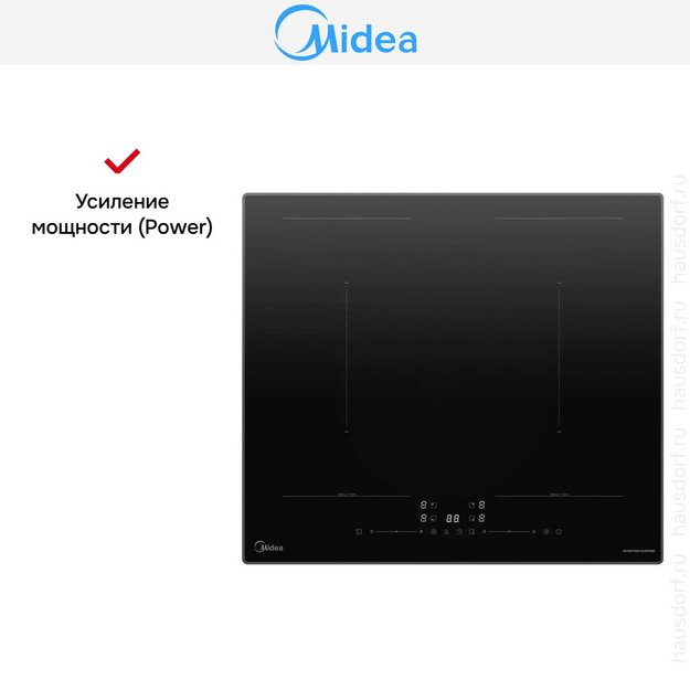 Варочная панель индукционная Midea MIH67783SB (preview 10)