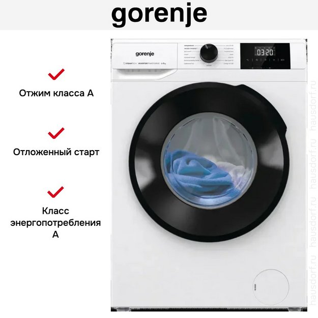 Стиральная машина Gorenje W1NGPI72SBS/C (preview 6)