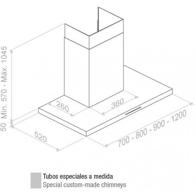 Вытяжка Pando P-401/70 IX V.750 SEC 230/50 (preview 3)