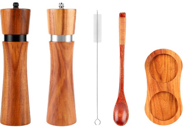 Набор мельниц для специй на подставке Omoikiri GR-02-SET (preview 1)