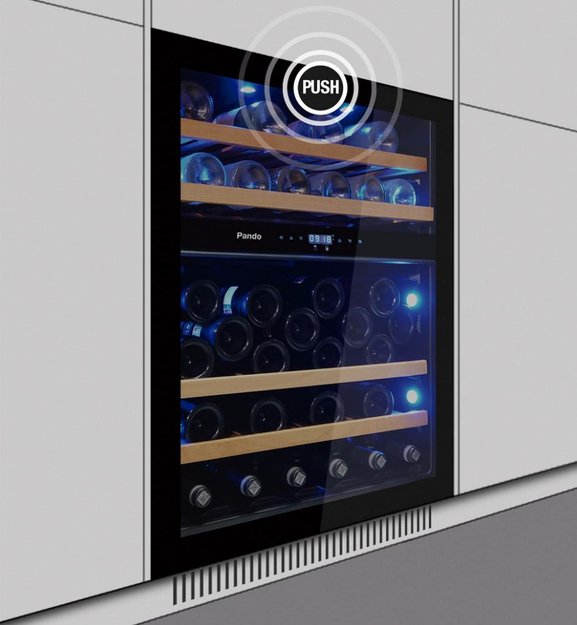Встраиваемый винный шкаф Pando PVMBP 60-45XL (фото 2) Встраиваемый винный шкаф Pando PVMBP 60-45XL (preview 2)