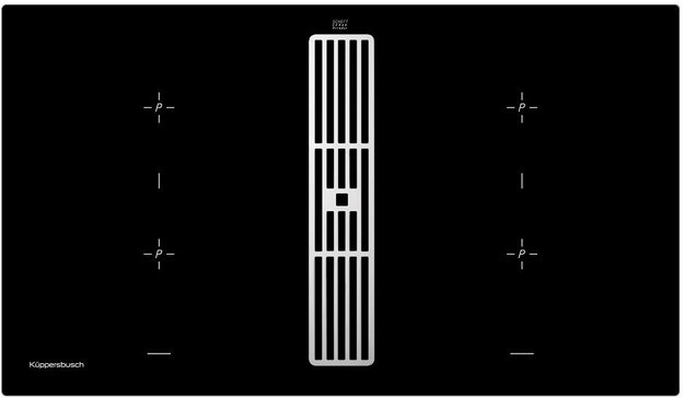 Варочная панель с вытяжкой Kuppersbusch KMI 9850.0 SR Silver Chrome (preview 1)