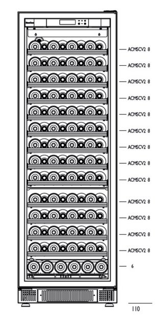Встраиваемый монотемпературный винный шкаф EuroCave K-800020-L (preview 3)