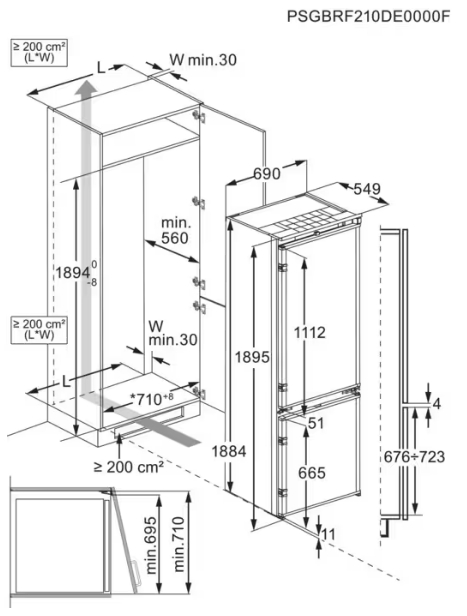 Встраиваемый холодильник AEG NSC7P751DS (preview 2)