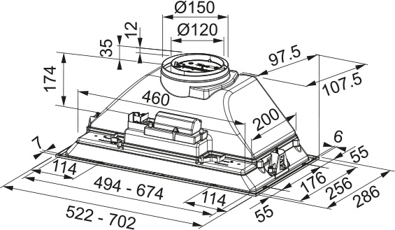 Встраиваемая вытяжка Franke FBI 705 BK (preview 8)