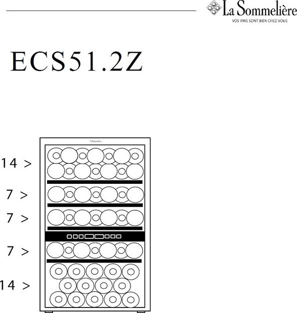 Винный шкаф La Sommeliere ECS51.2Z (фото 11) Винный шкаф La Sommeliere ECS51.2Z (preview 11)