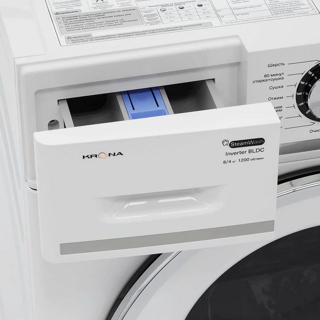 Стиральная машина KRONA ITTER OPTI WHITE 1200 8/4K WDM (preview 7)