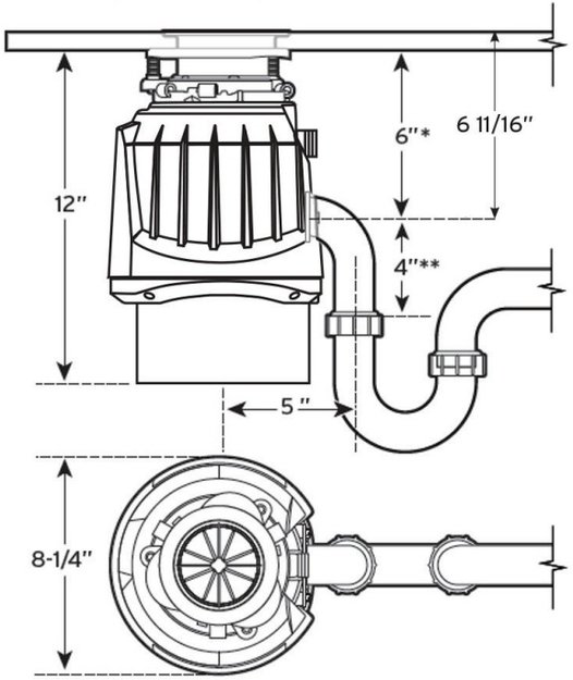 Измельчитель пищевых отходов InSinkErator Premium 700EC (фото 2) Измельчитель пищевых отходов InSinkErator Premium 700EC (preview 2)