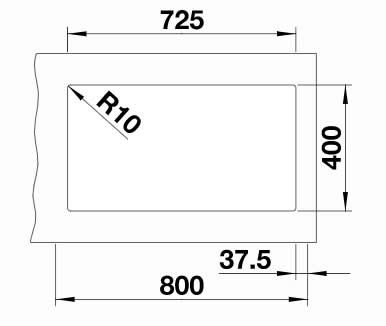 Мойка Blanco SUBLINE 430/270-U с отводной арматурой InFino® черный (фото 5) Мойка Blanco SUBLINE 430/270-U с отводной арматурой InFino® черный (preview 5)