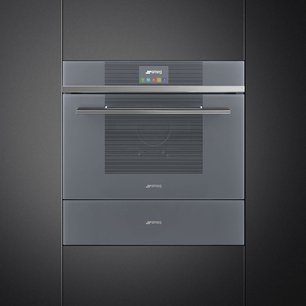 Компактный духовой шкаф с пароваркой Smeg SF4104VCS фото 2 в Казани и Татарстане
