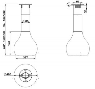 Настенная вытяжка Фабер Drop EG8 BKL A48 фото 2 в Казани и Татарстане Настенная вытяжка Faber Drop EG8 BKL A48 фото 2 в Казани и Татарстане