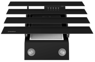 Вытяжка Maunfeld CASCADA QUART 60 BLACK фото 2 в Казани и Татарстане