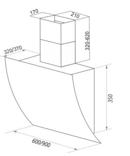 Вытяжка Maunfeld SKY STAR PUSH 60 WHITE фото 4 в Казани и Татарстане