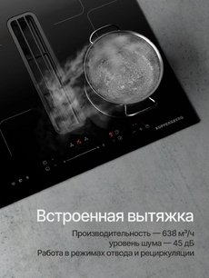 Индукционная варочная панель с вытяжкой Kuppersberg IHI 690 фото 3 в Казани и Татарстане