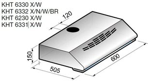 Вытяжка Кертинг KHT 6230 W фото 2 в Казани и Татарстане Вытяжка Korting KHT 6230 W фото 2 в Казани и Татарстане