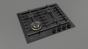 Газовая варочная панель Fulgor Milano FCLH 604 G T WK BK фото 2 в Казани и Татарстане