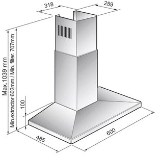Вытяжка Korting KHC 6730 X фото 2 в Казани и Татарстане