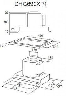Вытяжка De Dietrich DHG 690 XP 1 фото 3 в Казани и Татарстане
