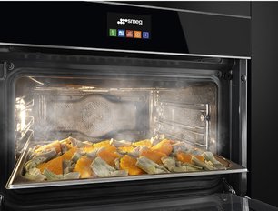 Духовой шкаф комбинированный с пароваркой Smeg SF4604PVCNX1 фото 2 в Казани и Татарстане