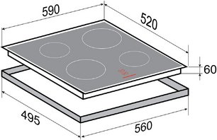 Стеклокерамическая варочная панель Zigmund Shtain CI 35.6 W фото 4 в Казани и Татарстане