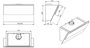 Вытяжка Фалмек VERSO 55 BLACK фото 3 в Казани и Татарстане Вытяжка Falmec VERSO 55 BLACK фото 3 в Казани и Татарстане