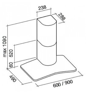 Вытяжка Falmec SATURNO 90 IX (450) фото 4 в Казани и Татарстане