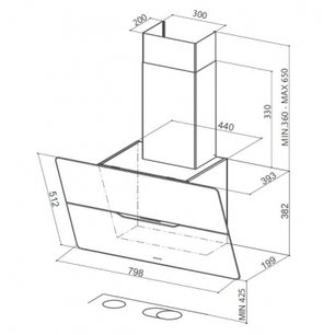 Вытяжка Фабер JOLIE ACT BK A80 фото 4 в Казани и Татарстане Вытяжка Faber JOLIE ACT BK A80 фото 4 в Казани и Татарстане