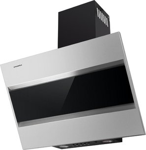 Кухонная вытяжка MAUNFELD Bridge 50 нержавеющая сталь\черное стекло фото 2 в Казани и Татарстане