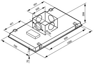 Вытяжка Smeg KSEG120X1 фото 3 в Казани и Татарстане