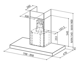Вытяжка Faber BELLA EG8 X A90 FB EXP фото 2 в Казани и Татарстане