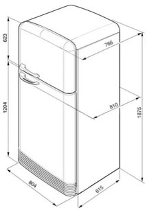 Холодильник Смег FAB50POS фото 2 в Казани и Татарстане Холодильник Smeg FAB50POS фото 2 в Казани и Татарстане