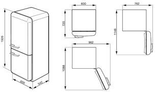 Холодильник Смег FAB32LVN1 фото 2 в Казани и Татарстане Холодильник Smeg FAB32LVN1 фото 2 в Казани и Татарстане