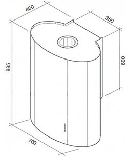 Вытяжка Falmec Elittica 70 ix (800) ECP фото 4 в Казани и Татарстане