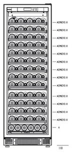 Встраиваемый мультитемпературный винный шкаф EuroCave K-800019-L фото 2 в Казани и Татарстане