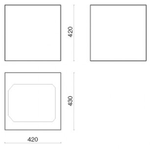 Вытяжка Falmec Rubik isola 43 (450) (с системой E.ion) ECP white фото 3 в Казани и Татарстане
