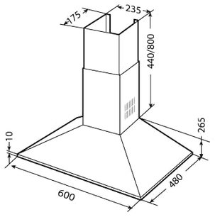Вытяжка Teka DBB 60 STAINLESS STEEL фото 2 в Казани и Татарстане