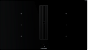 Индукционная варочная поверхность с вытяжкой Kuppersbusch KMI 9850.1 SR-S Black Velvet фото в Казани и Татарстане