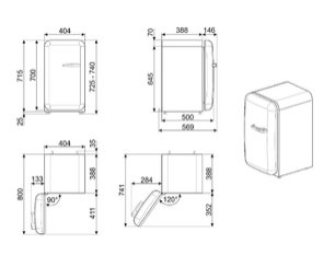 Холодильник Смег FAB5LDUJ5 фото 4 в Казани и Татарстане Холодильник Smeg FAB5LDUJ5 фото 4 в Казани и Татарстане