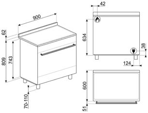 Варочный центр Smeg C95GMCA9-1 фото 4 в Казани и Татарстане
