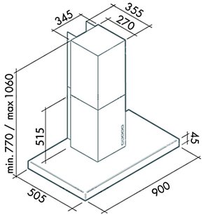 Вытяжка Falmec Lux 90 white (800) ECP фото 3 в Казани и Татарстане