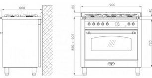 Варочный центр Lofra RBIG96MFT BR фото 2 в Казани и Татарстане