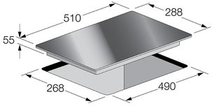 Варочная панель Fulgor Milano CH 302 ID TC BK/2 фото 2 в Казани и Татарстане