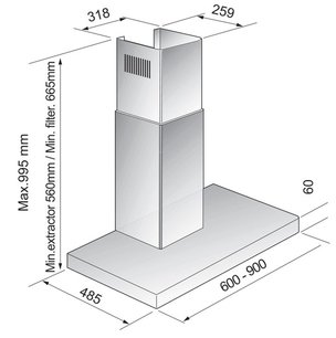 Вытяжка Korting KHC 6957 X фото 4 в Казани и Татарстане