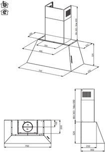 Вытяжка настенная Bertazzoni KR70HER1NDA фото 3 в Казани и Татарстане
