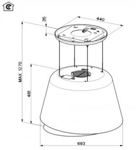 Вытяжка Фабер Belle Plus Burgundy Cold 345.0615.652 фото 4 в Казани и Татарстане Вытяжка Faber Belle Plus Burgundy Cold 345.0615.652 фото 4 в Казани и Татарстане