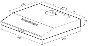 Вытяжка Krona BRIANA 500 INOX PB фото 2 в Казани и Татарстане Вытяжка Krona BRIANA 500 INOX PB фото 2 в Казани и Татарстане