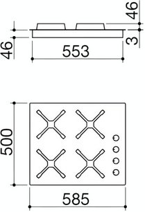 Газовая варочная панель Barazza 1PSPT64 фото 3 в Казани и Татарстане