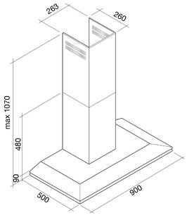 Вытяжка Falmec Stealth 90 ix (800) ECP фото 4 в Казани и Татарстане