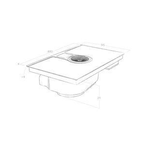 Варочная панель с вытяжкой Elica NIKOLATESLA BL/A/83 фото 4 в Казани и Татарстане