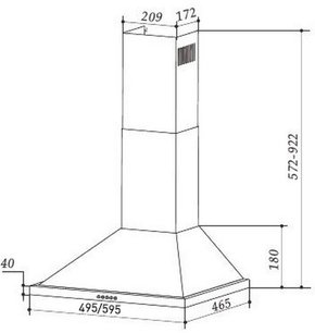 Кухонная вытяжка MAUNFELD Line T 60 белый фото 2 в Казани и Татарстане